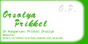 orsolya prikkel business card